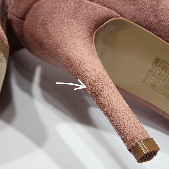 Journee Collection Markie Bootie Slouchy Stiletto Size 6 Blush FLAW artsy - Picture 3 of 14